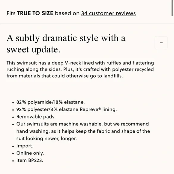 J.Crew Long-torso ruched ruffle one-piece swimsuit - Picture 2 of 6